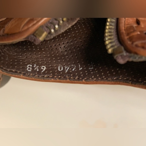 Women’s 6.5 B Vintage Cole Haan Woven Leather Side Zip Ankle Boots - Picture 8 of 16